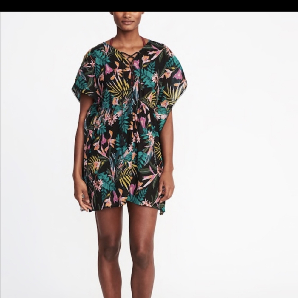 Old Navy Floral Swim Coverup